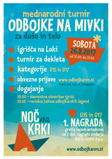 Turnir odbojke na pijesku u Novom Mestu u kategoriji U15 i U17 - djevojke